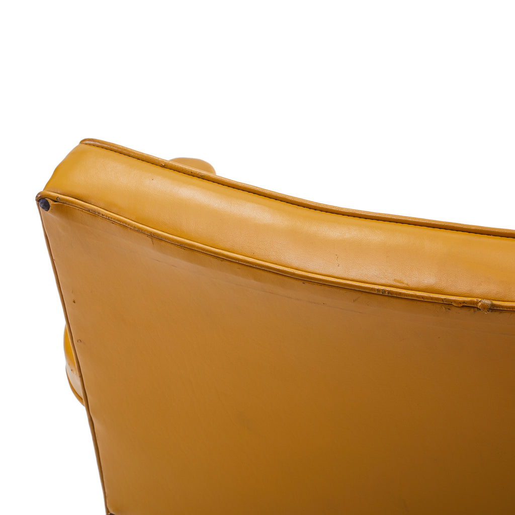 Yellow Mustard Vinyl Armchair