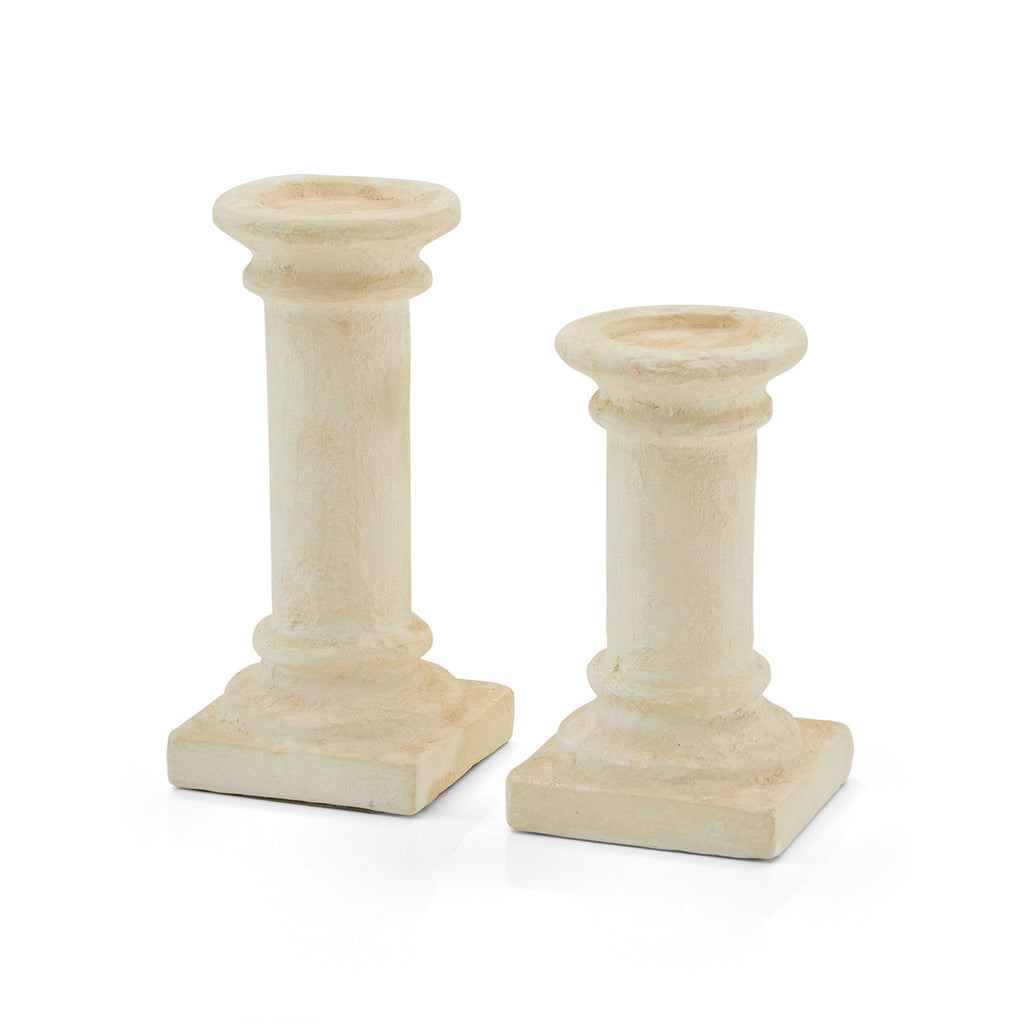 White Small Stone Column (A+D)