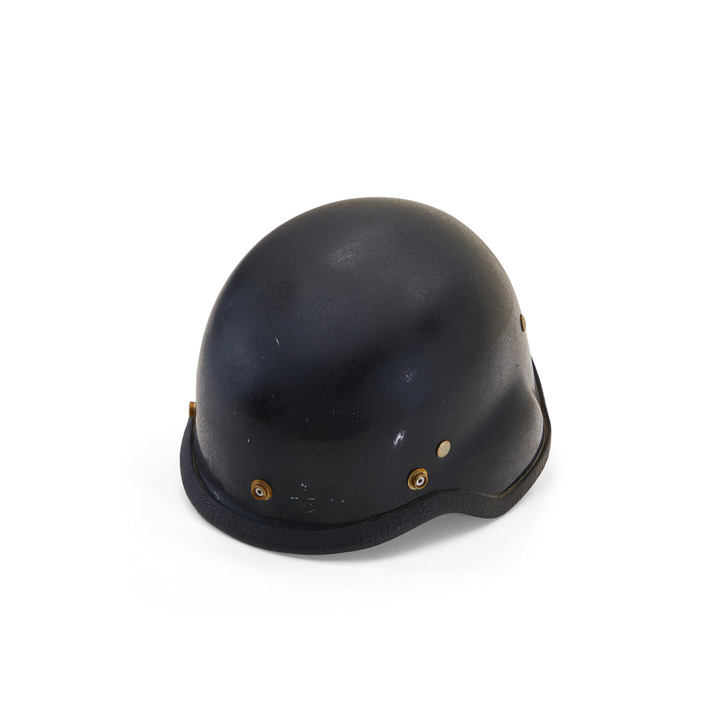 Black Vintage Motorcycle Helmet
