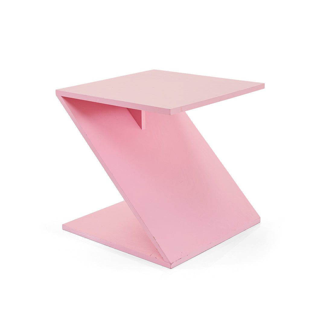 Pink Z Side Table