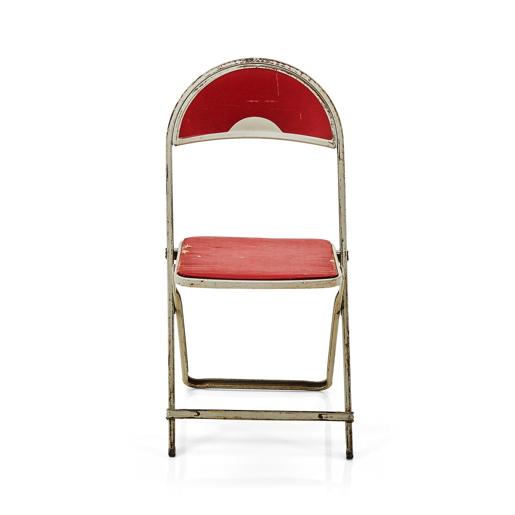 Red Folding Card Table Chair