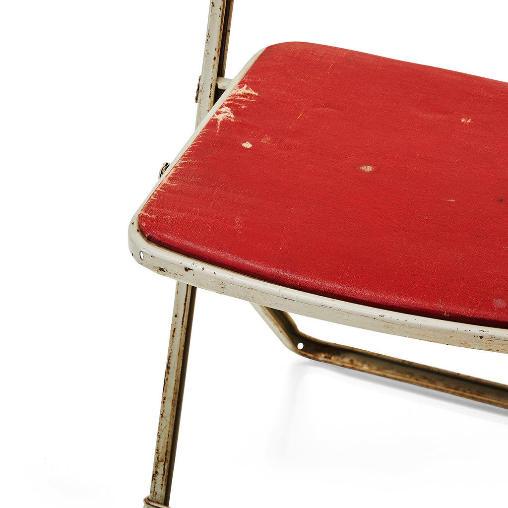 Red Folding Card Table Chair