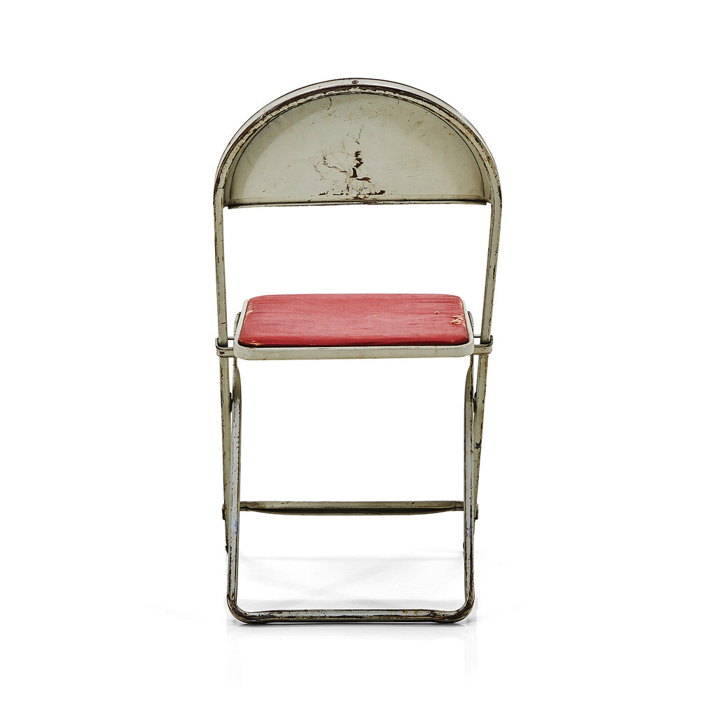 Red Folding Card Table Chair