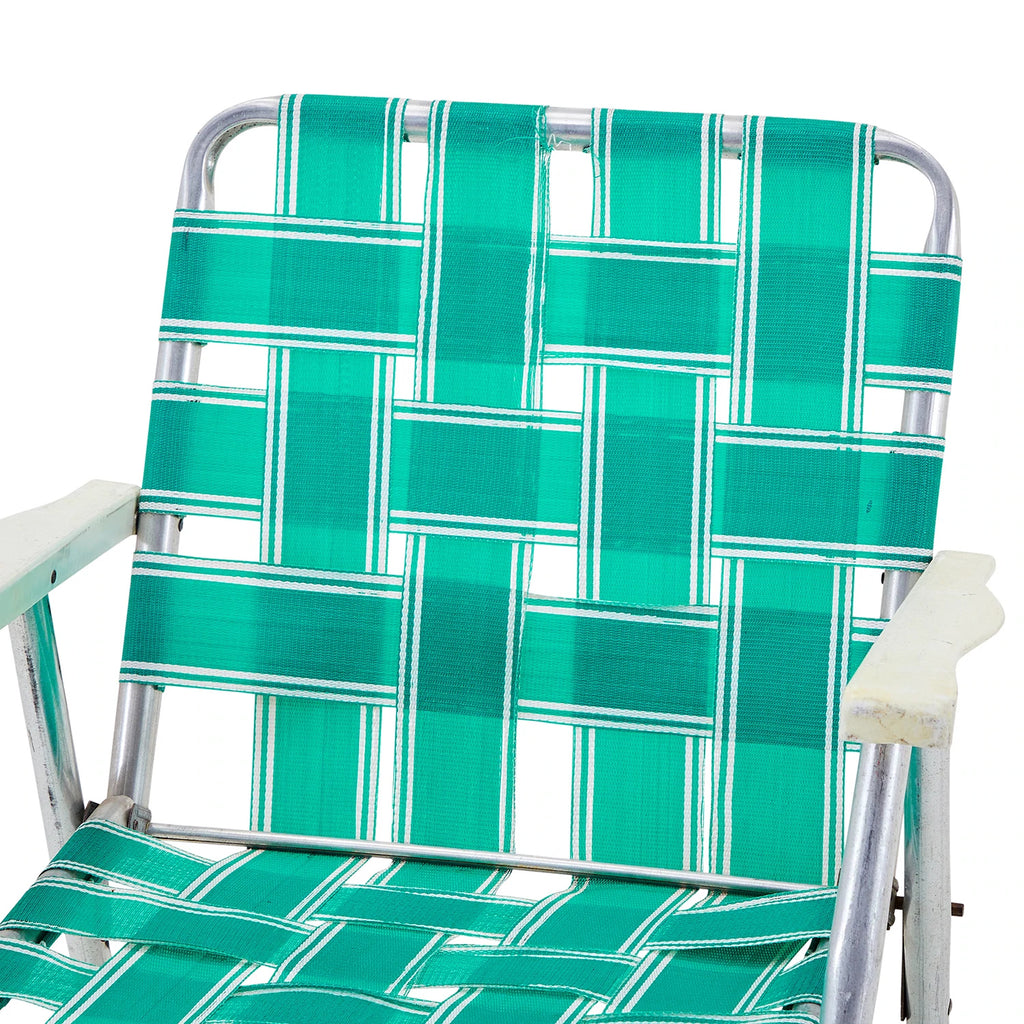 Green Aqua Folding Lawn Chair