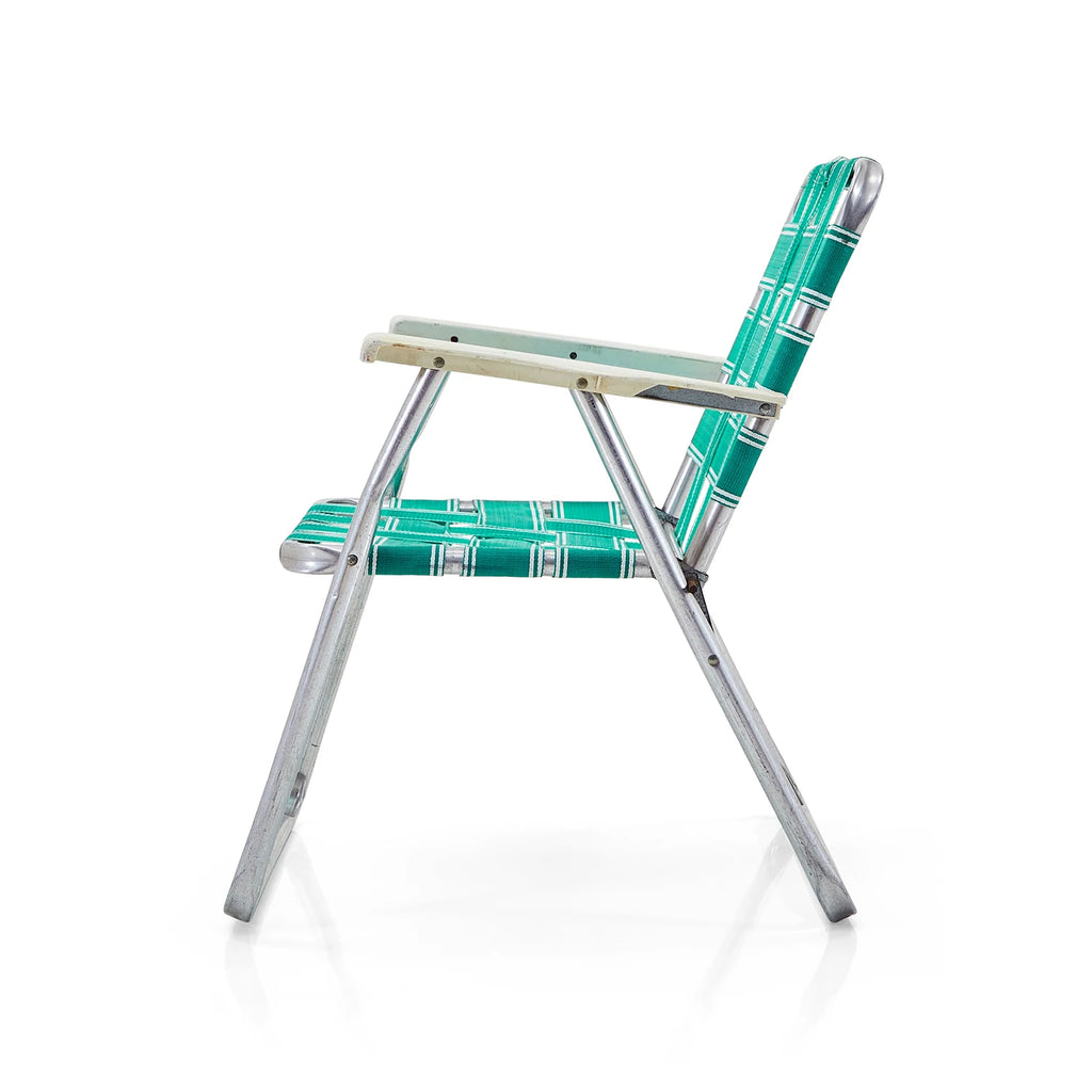 Green Aqua Folding Lawn Chair