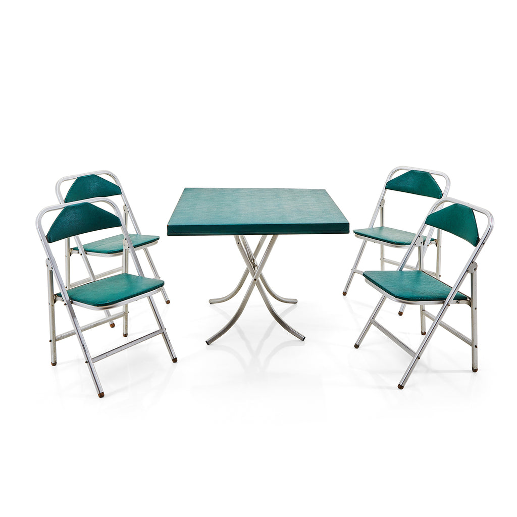 Green Folding Card Table