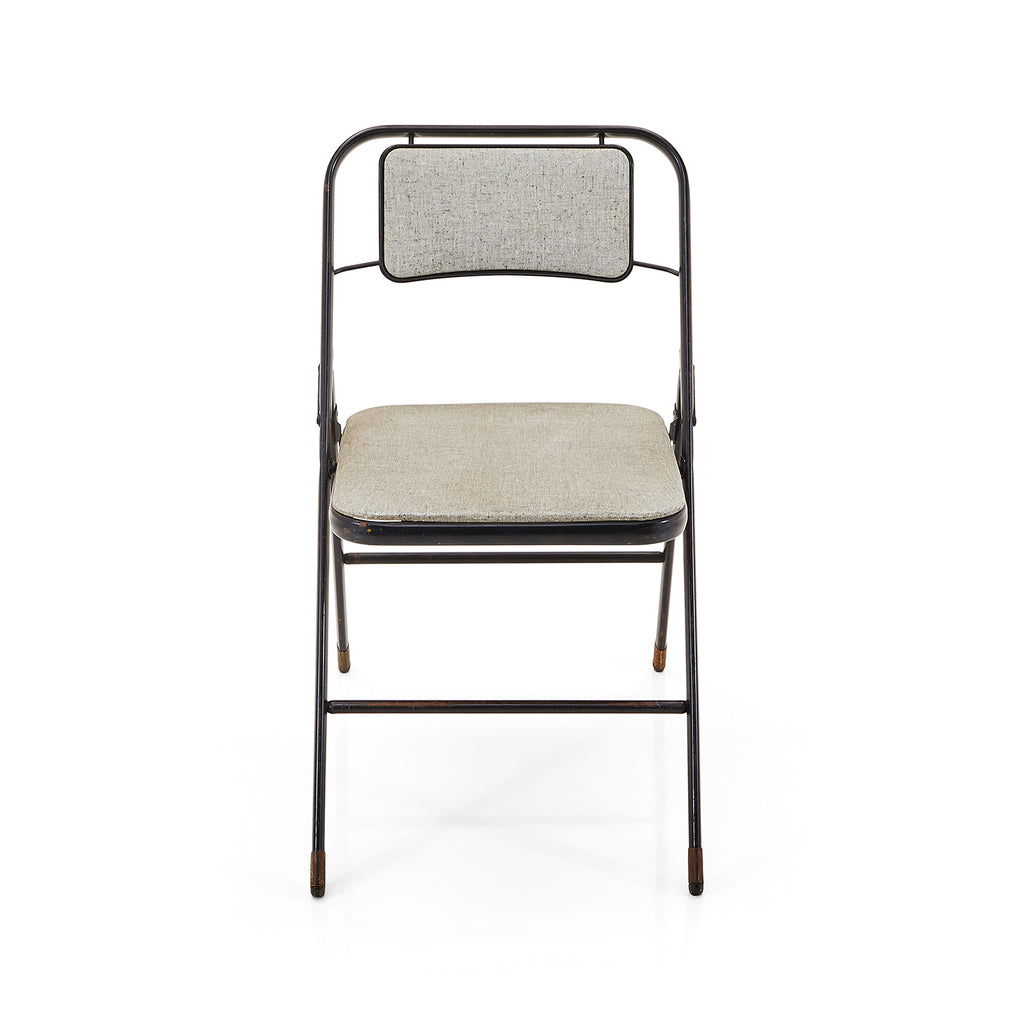 Grey Vinyl Folding Chair