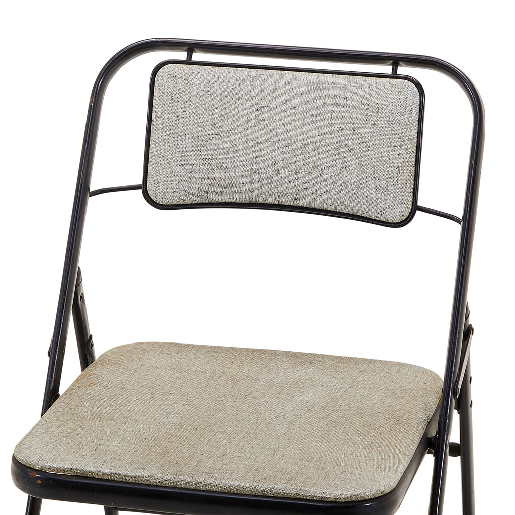 Grey Vinyl Folding Chair