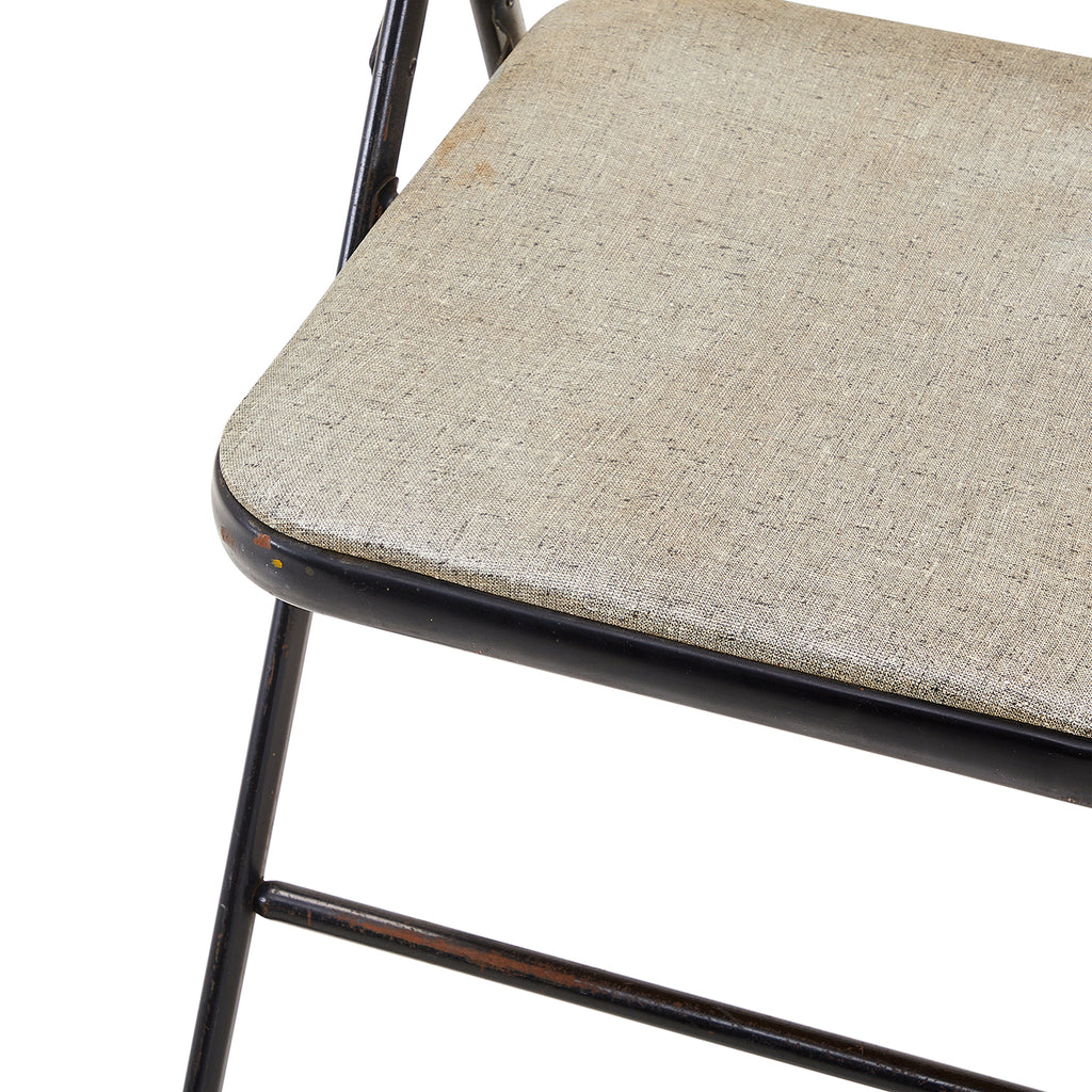 Grey Vinyl Folding Chair