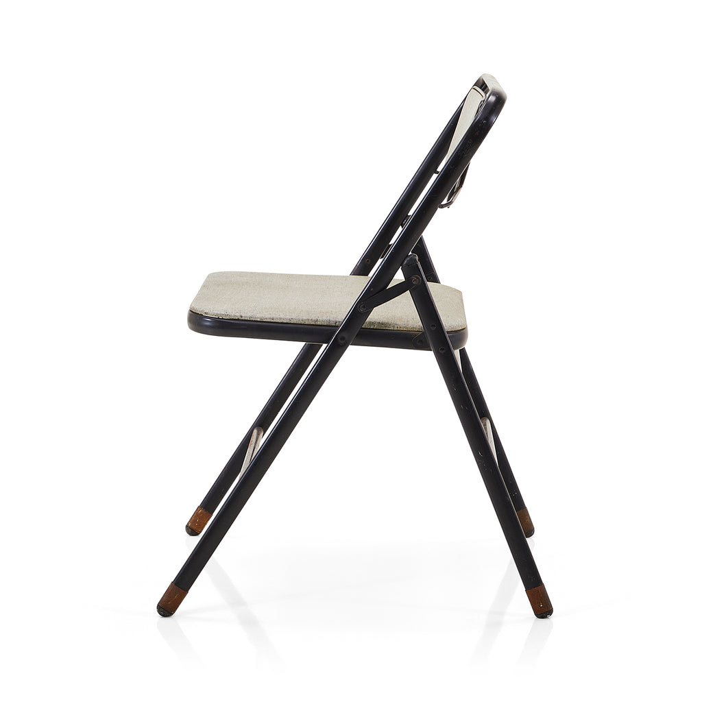 Grey Vinyl Folding Chair