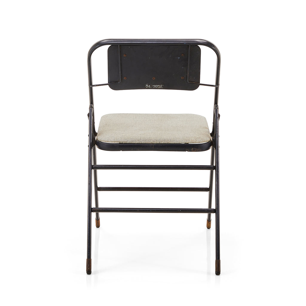 Grey Vinyl Folding Chair