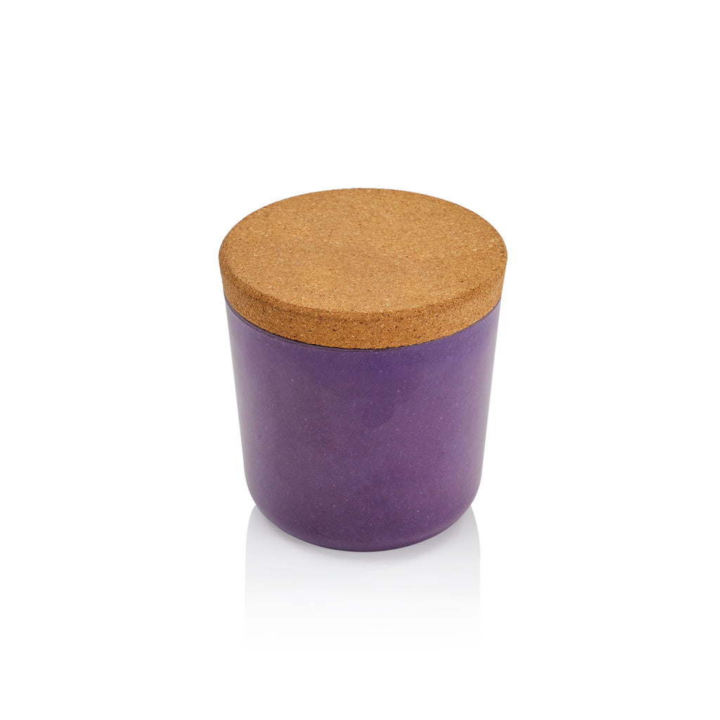 Purple Plastic Container with Cork Lid (A+D)