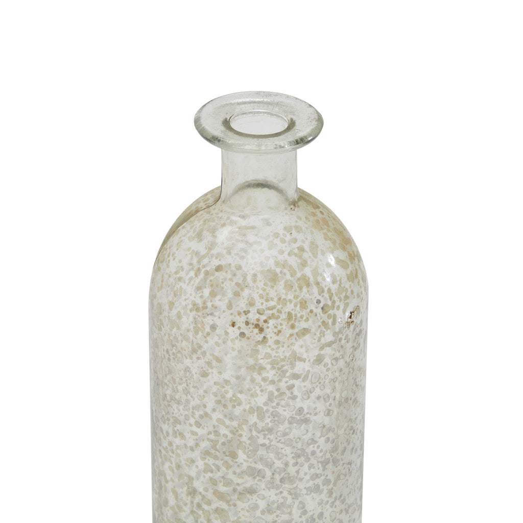 Clear Glass Bottle - Gold Silver (A+D)
