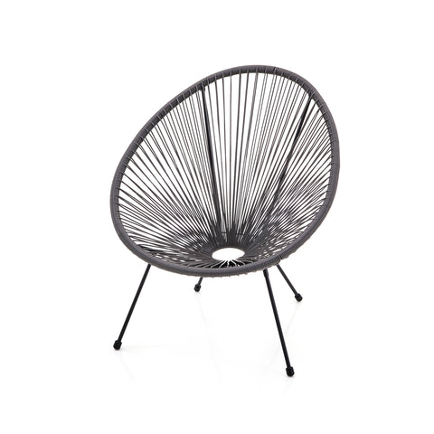 Acapulco Chair Grey & Black Frame