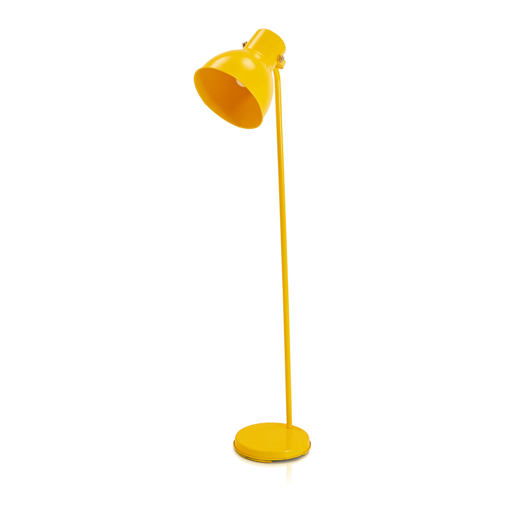 Yellow Metal Floor Lamp