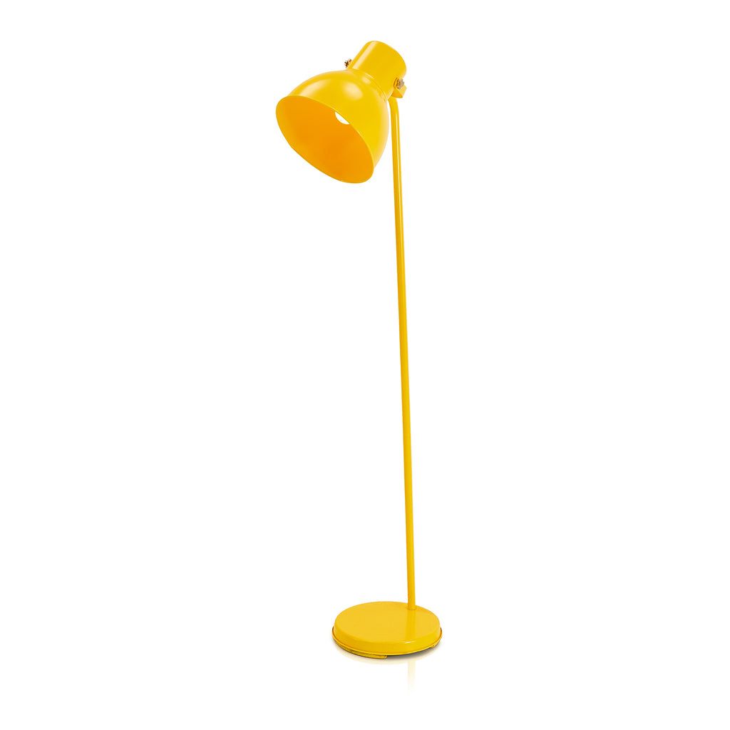 Yellow Metal Floor Lamp