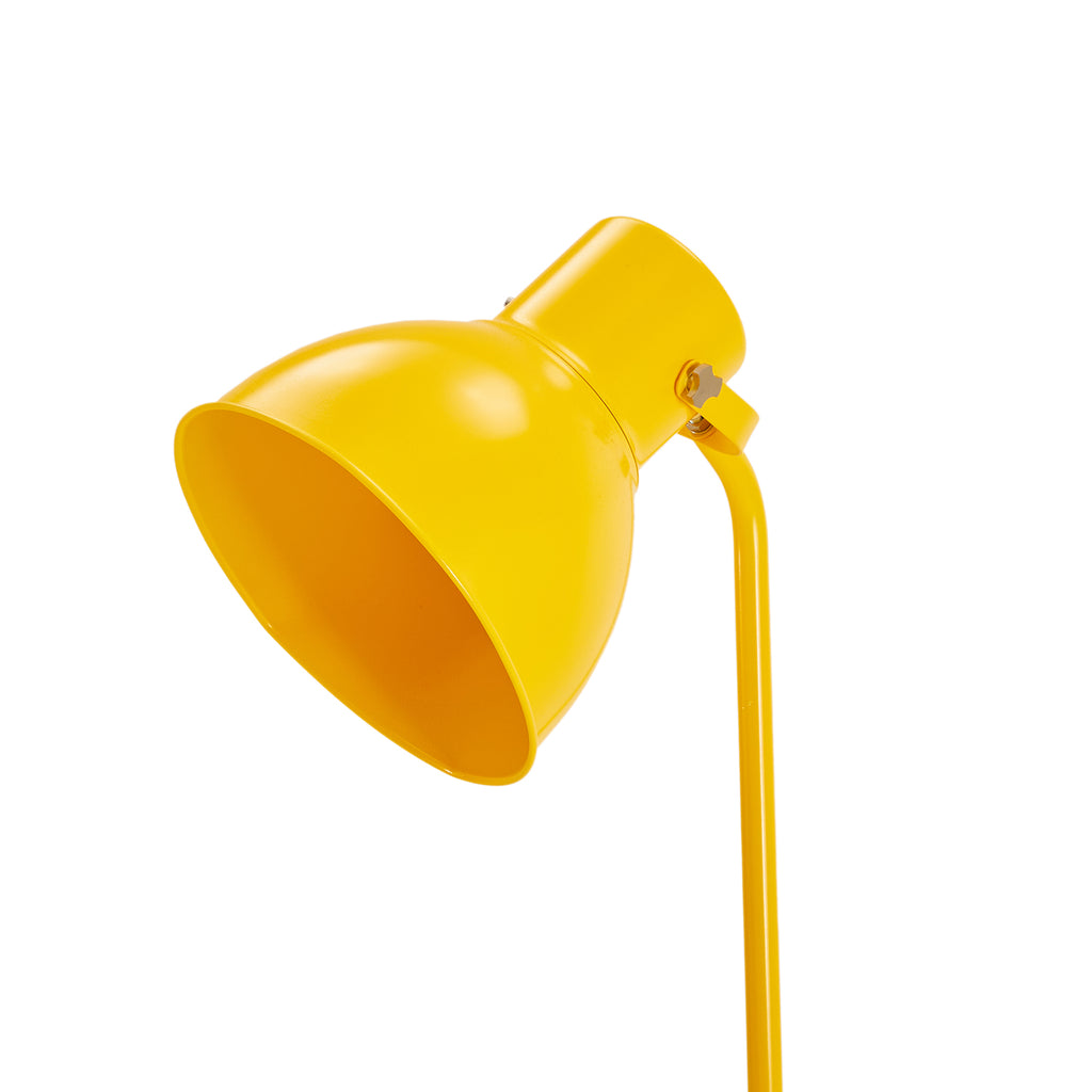 Yellow Metal Floor Lamp