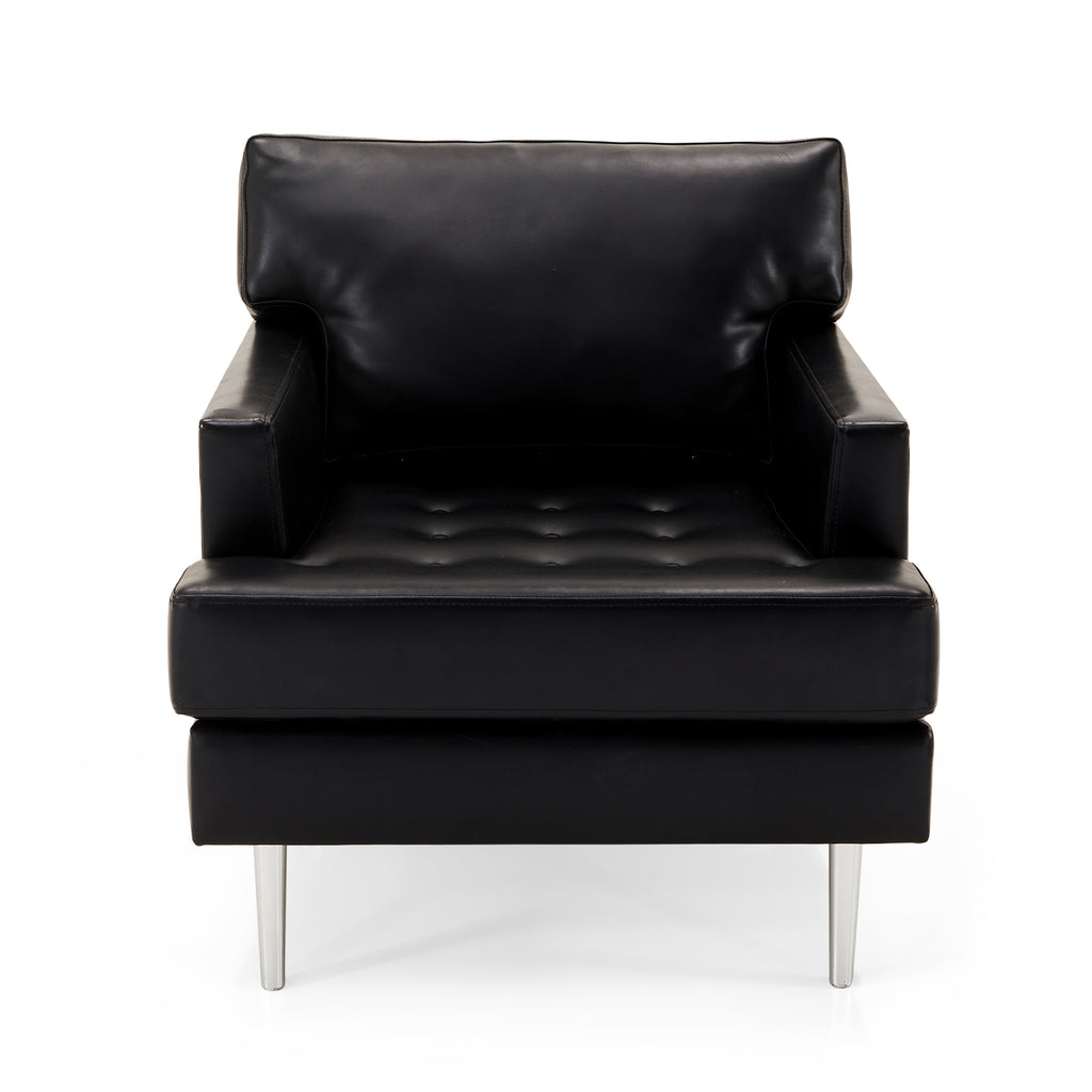 Black 810 Vinyl Lounge Chair