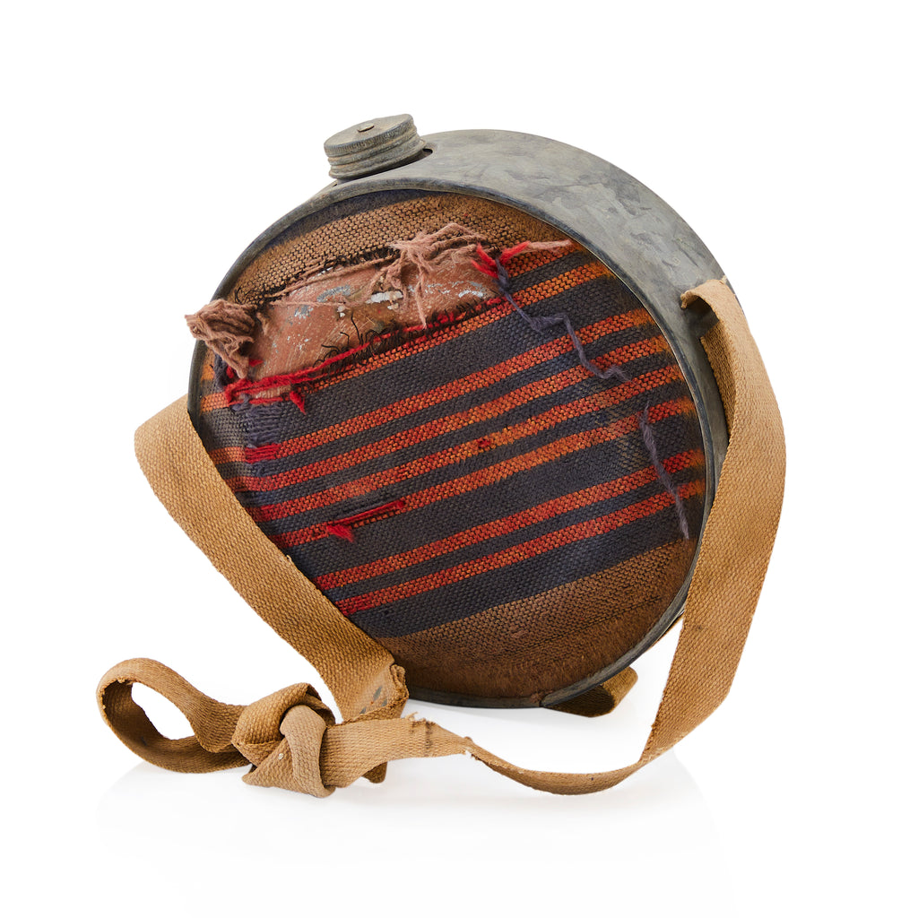 Red & Blue Striped Canteen