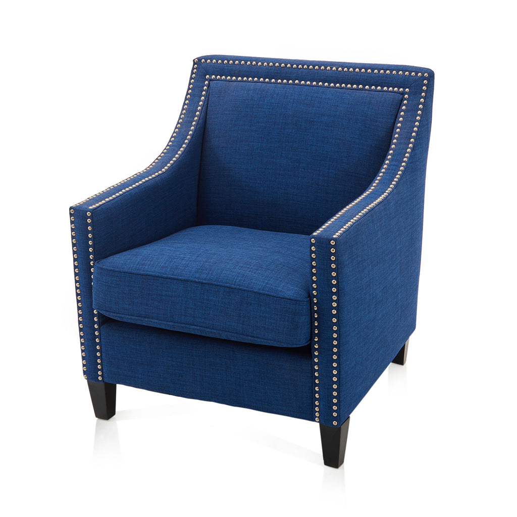 Blue Regency Armchair