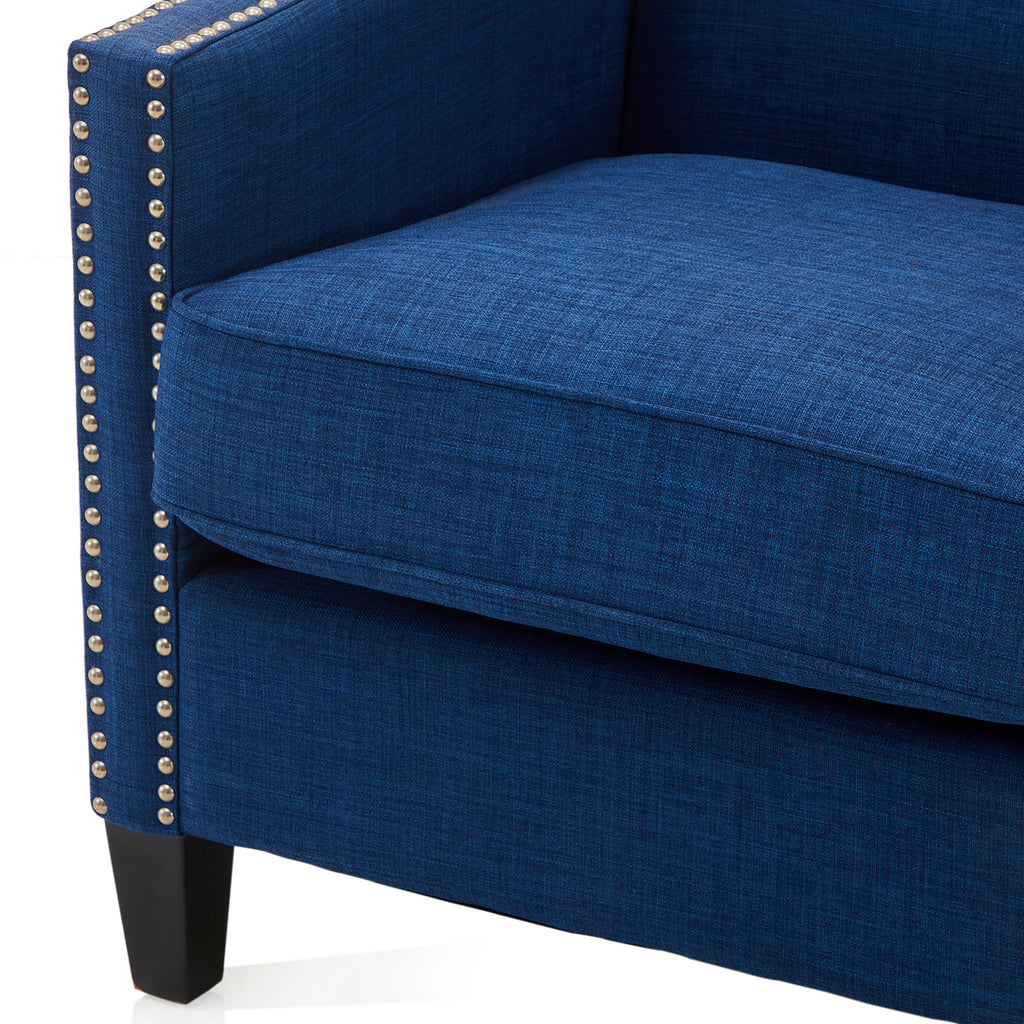 Blue Regency Armchair