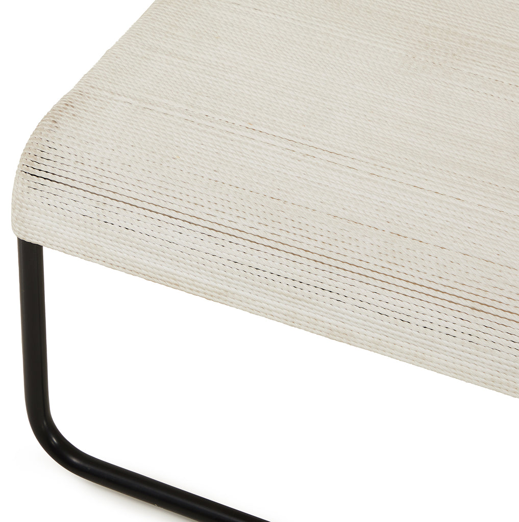 Case Study #22 Ottoman with Black Frame