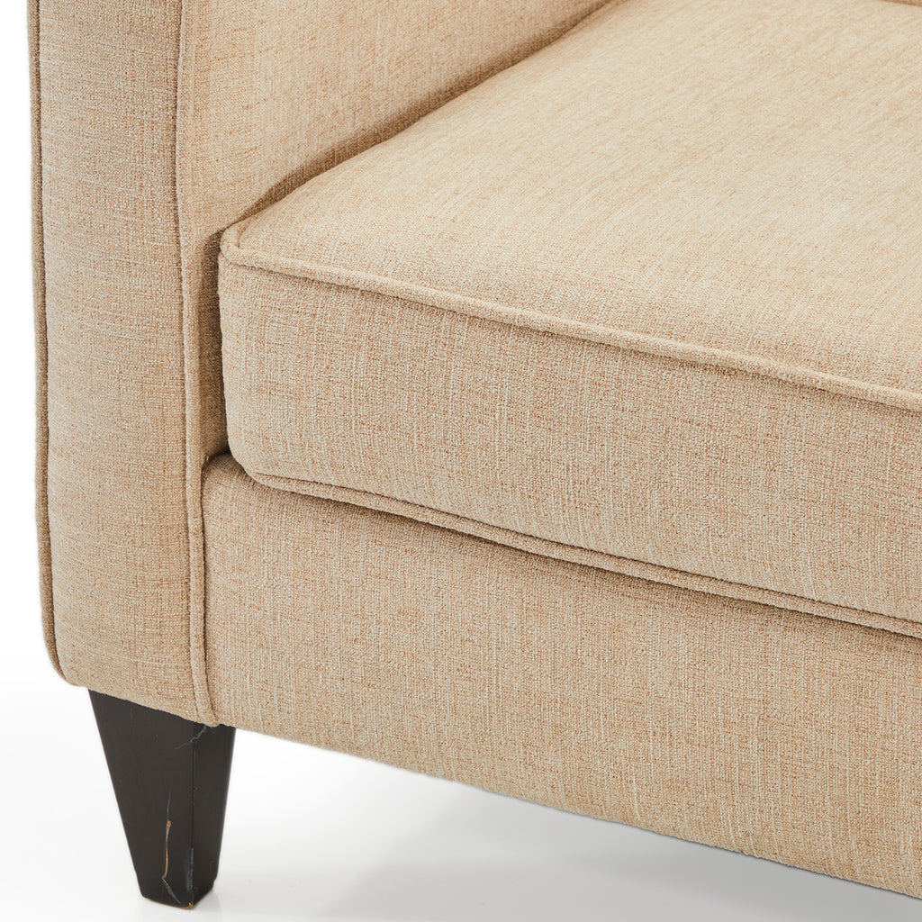 Beige Square Arm Chair