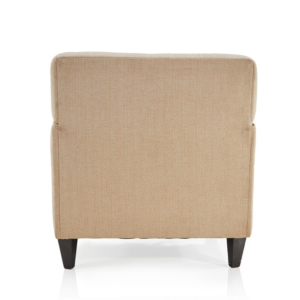 Beige Square Arm Chair