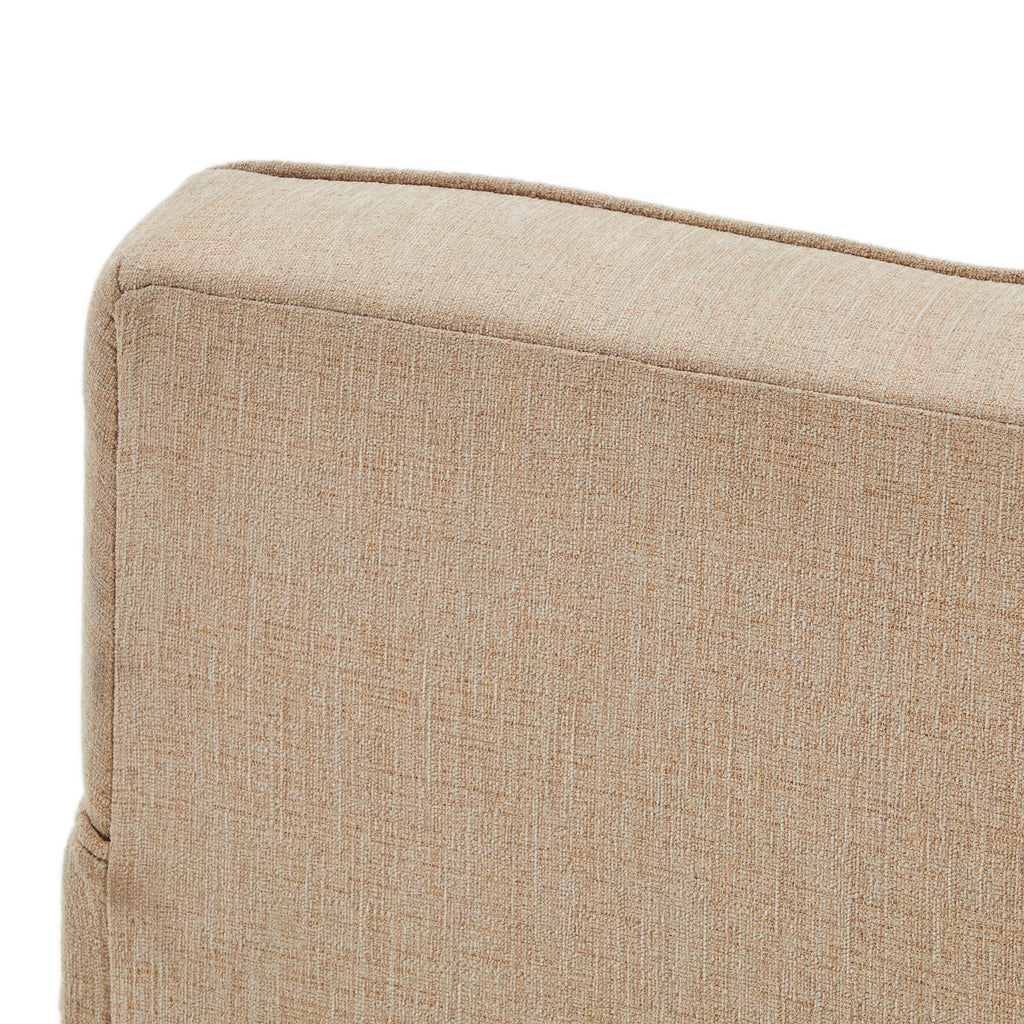 Beige Square Arm Chair