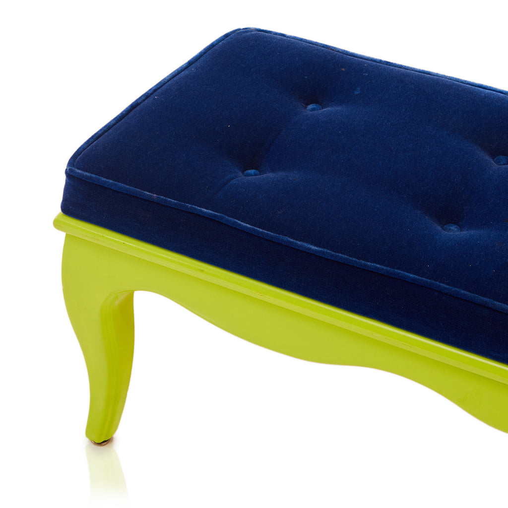 Royal Blue and Lime Green Bench