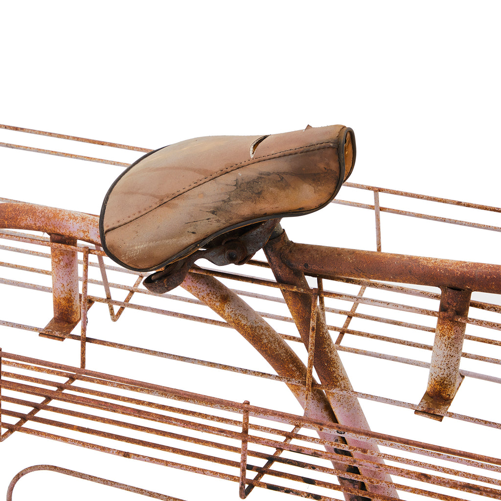 Decorative Pink Metal Bicycle Planter