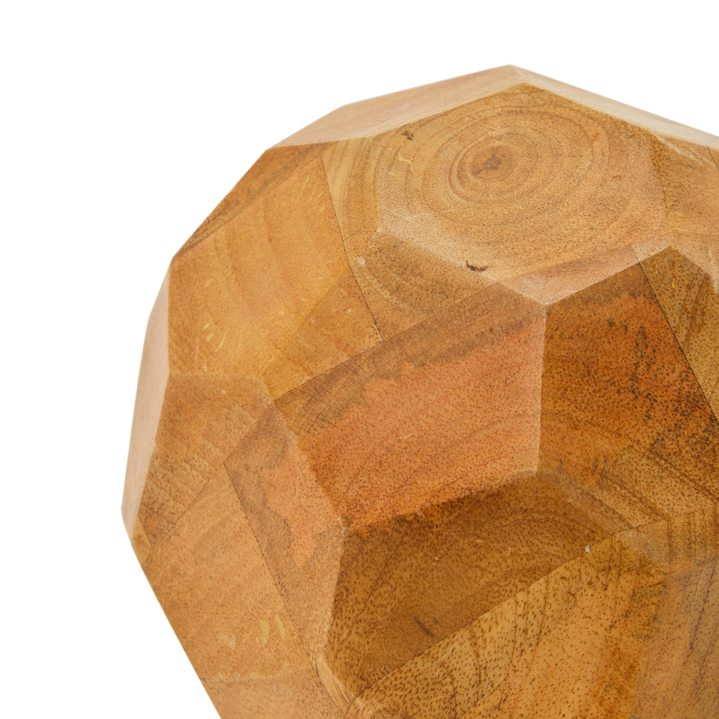 Wood Geometric Sphere Sculpture (A+D)