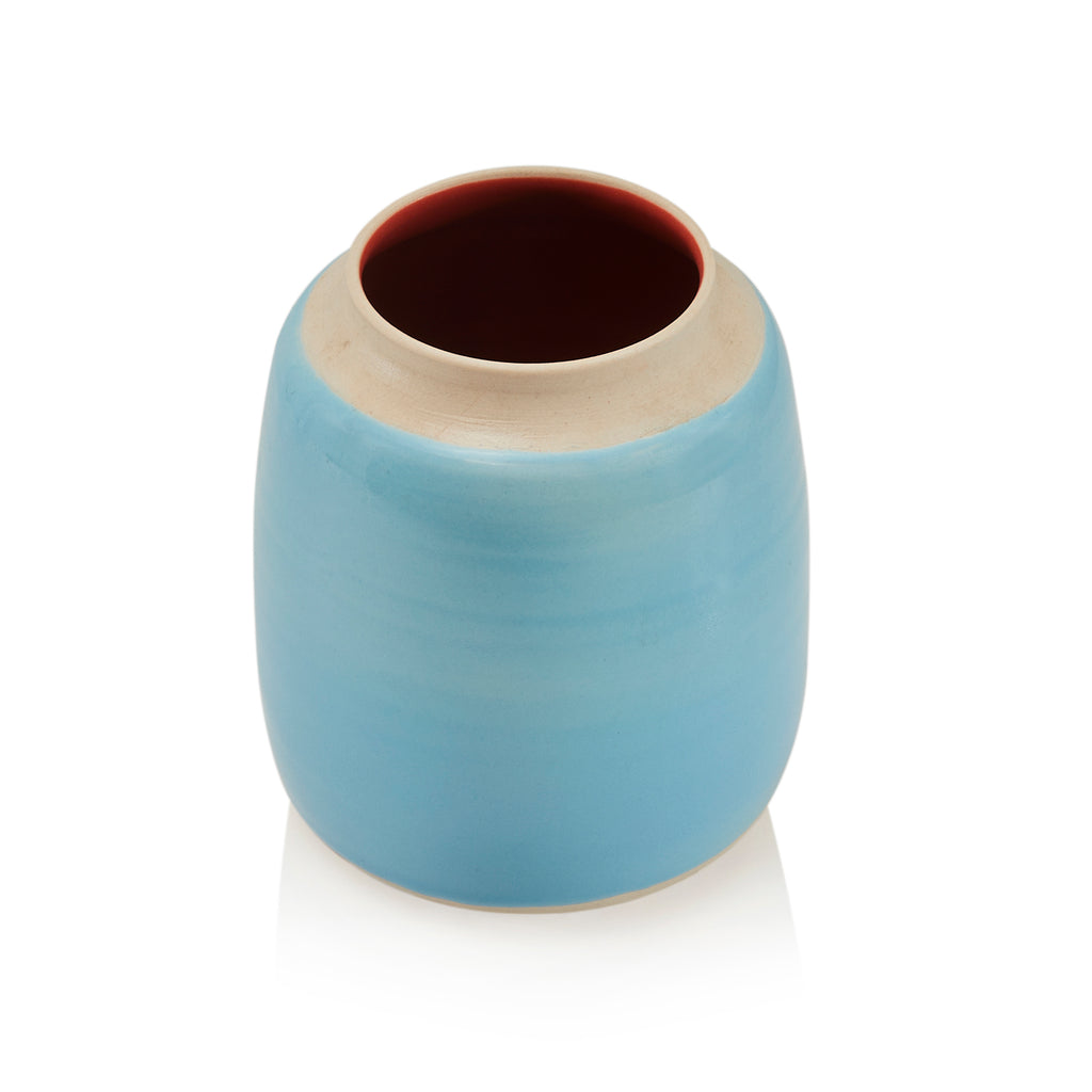 Blue & White Ceramic Planter (A+D)