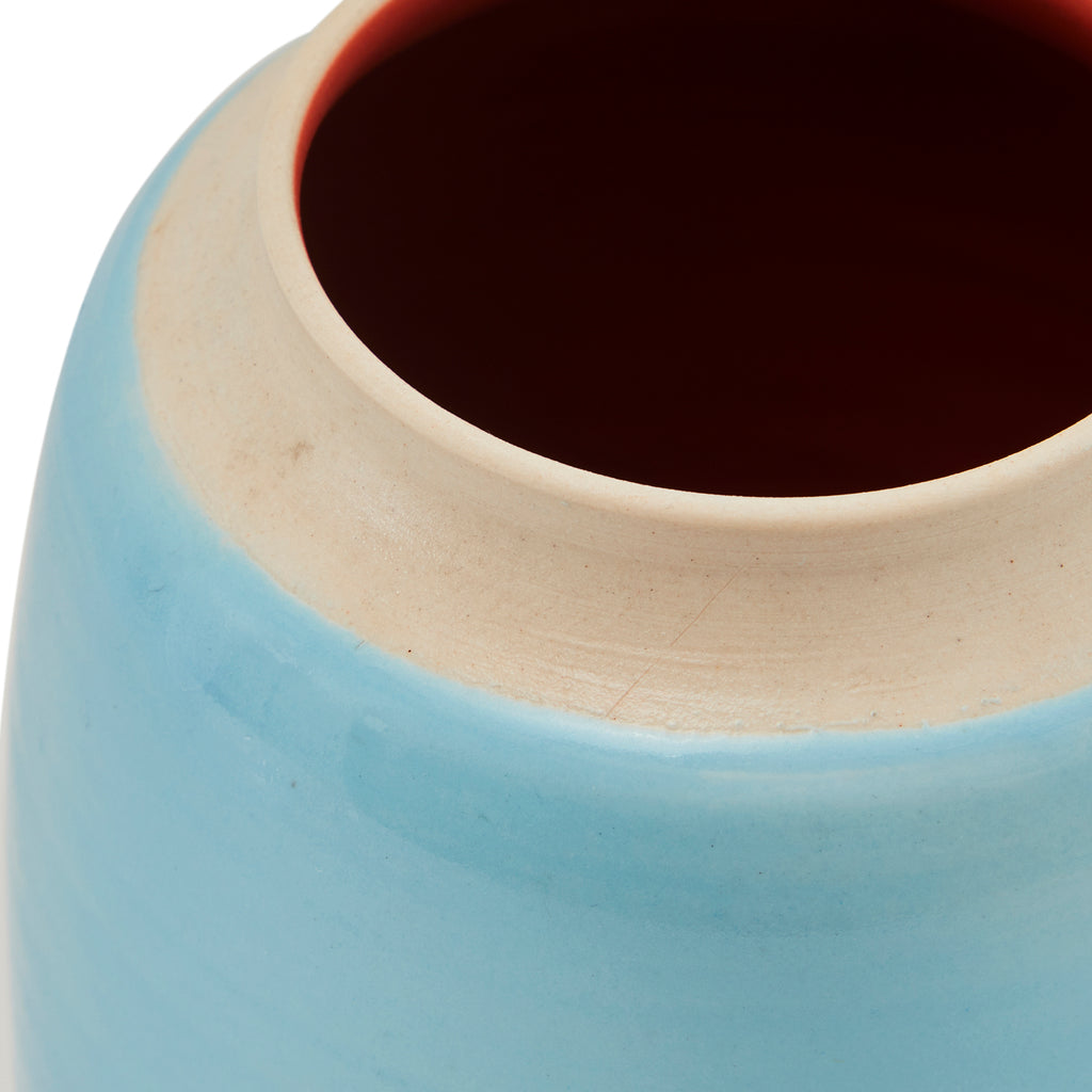 Blue & White Ceramic Planter (A+D)