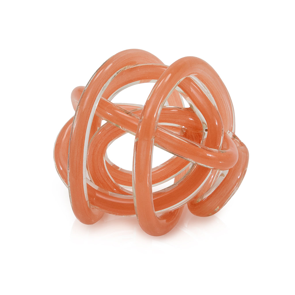 Orange Glass Paperweight (A+D)