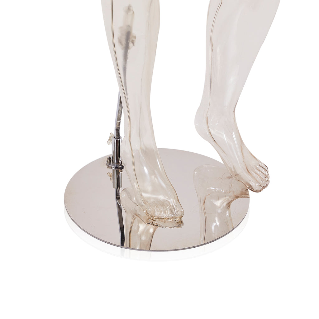 Clear Male Standing Mannequin