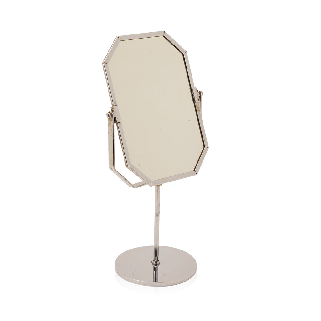 Silver Small Octagonal Tabletop Mirror