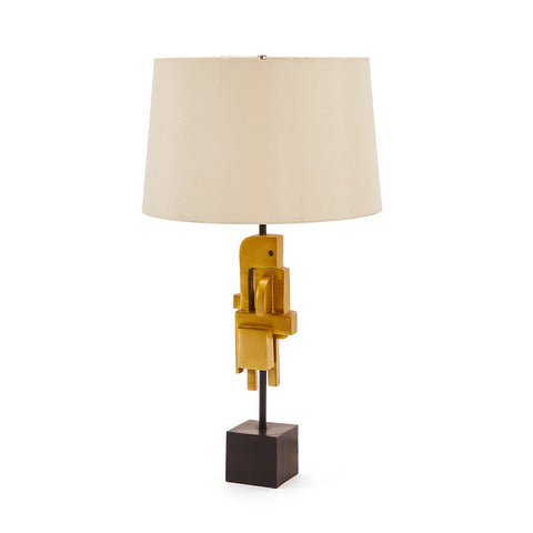 Golden Abstract Lamp