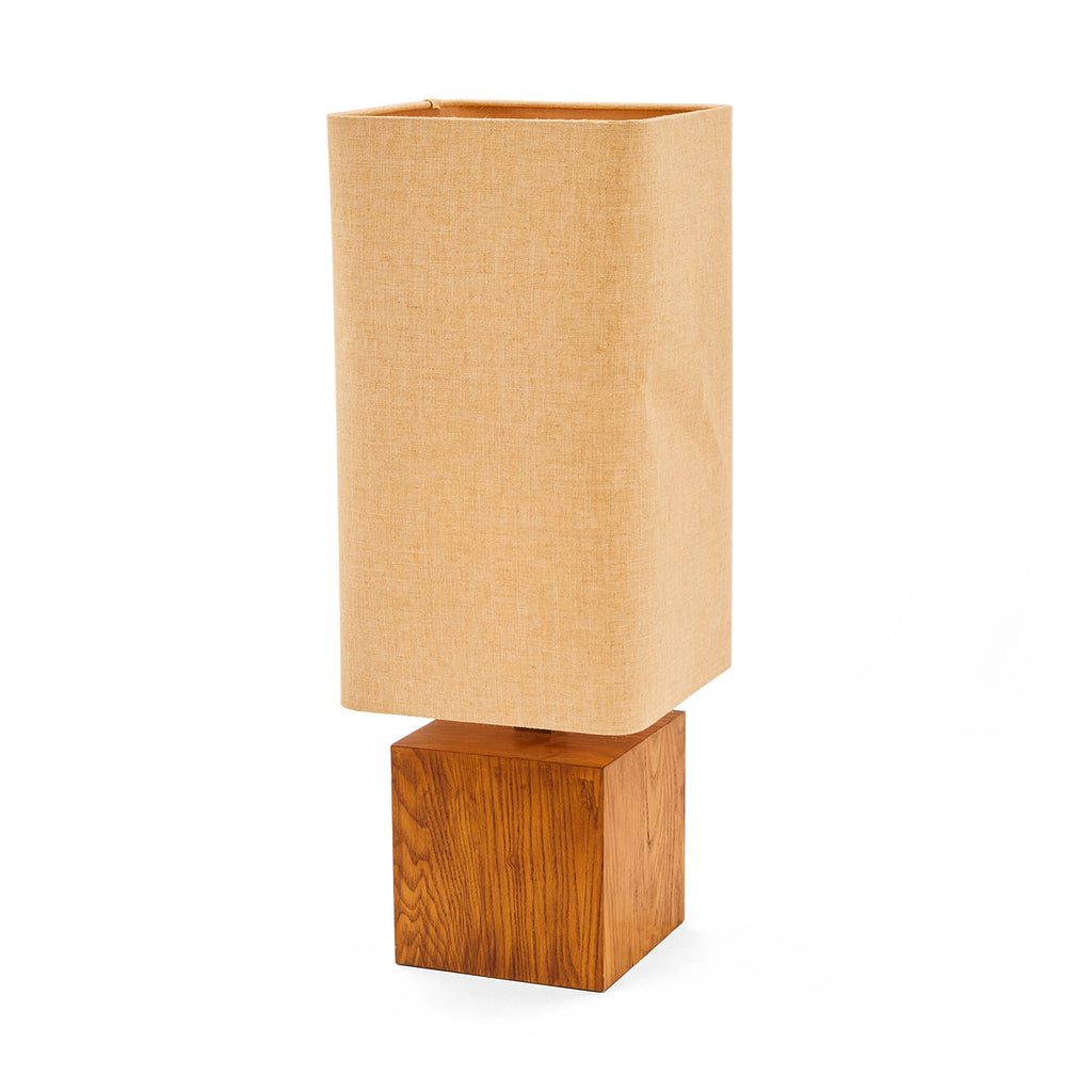 Wooden Cube Lamp