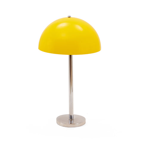 Yellow Silver Mushroom Lamp