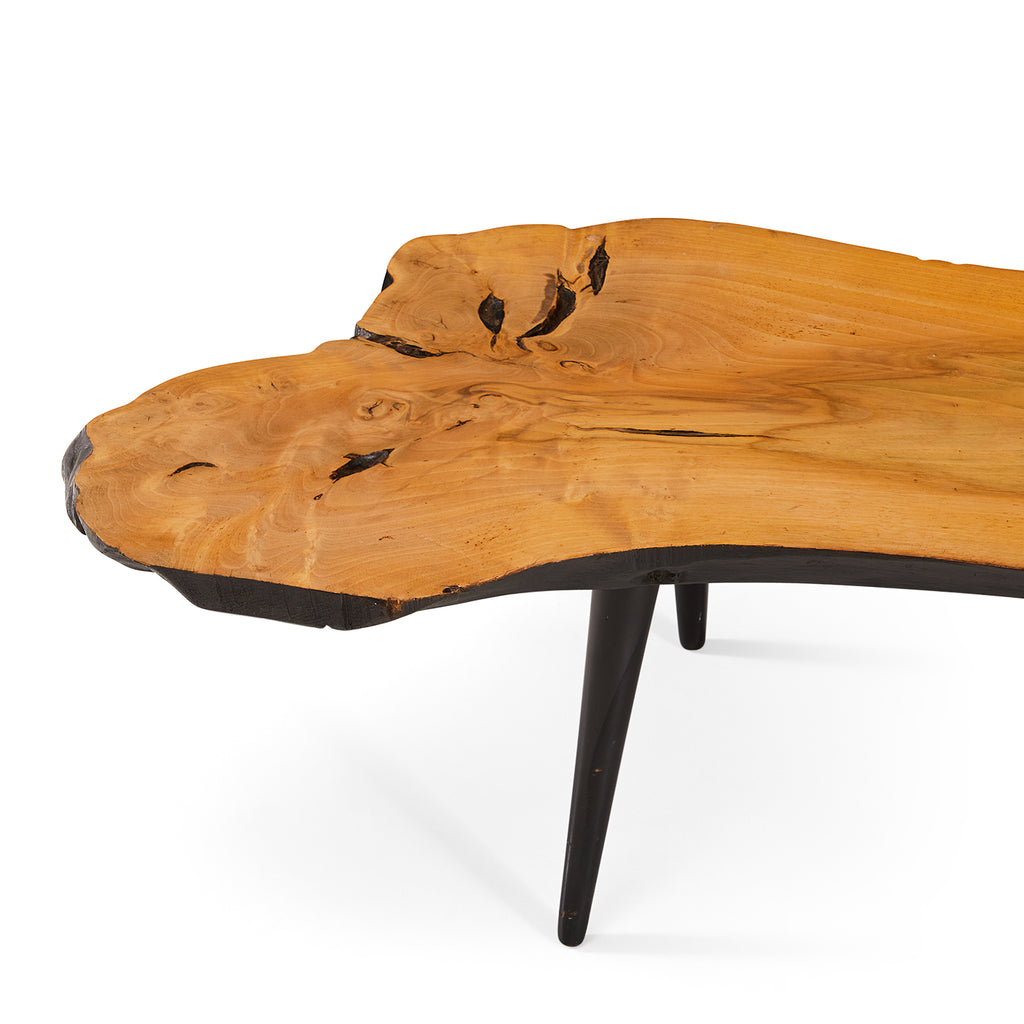 Wood Flat Slab Coffee Table