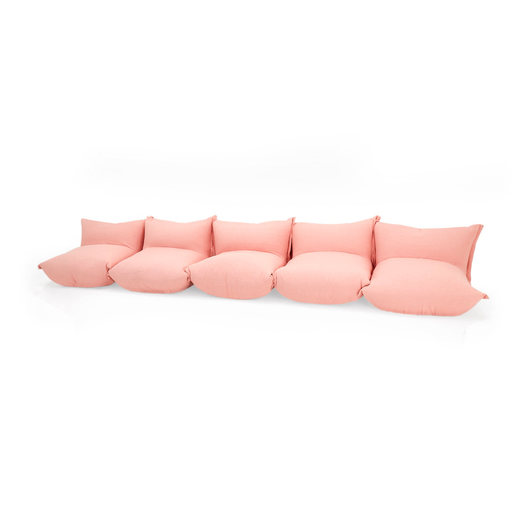 Pink Pouf Modular Seating