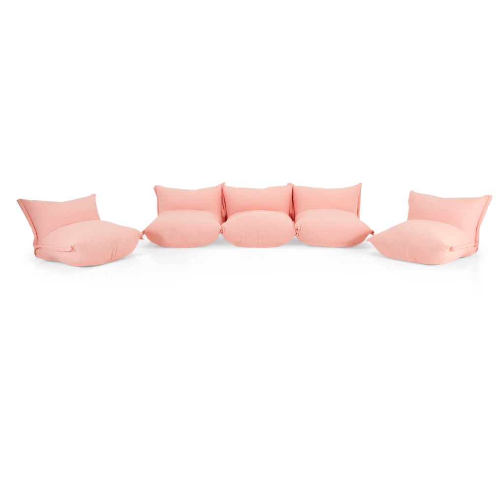 Pink Pouf Modular Seating