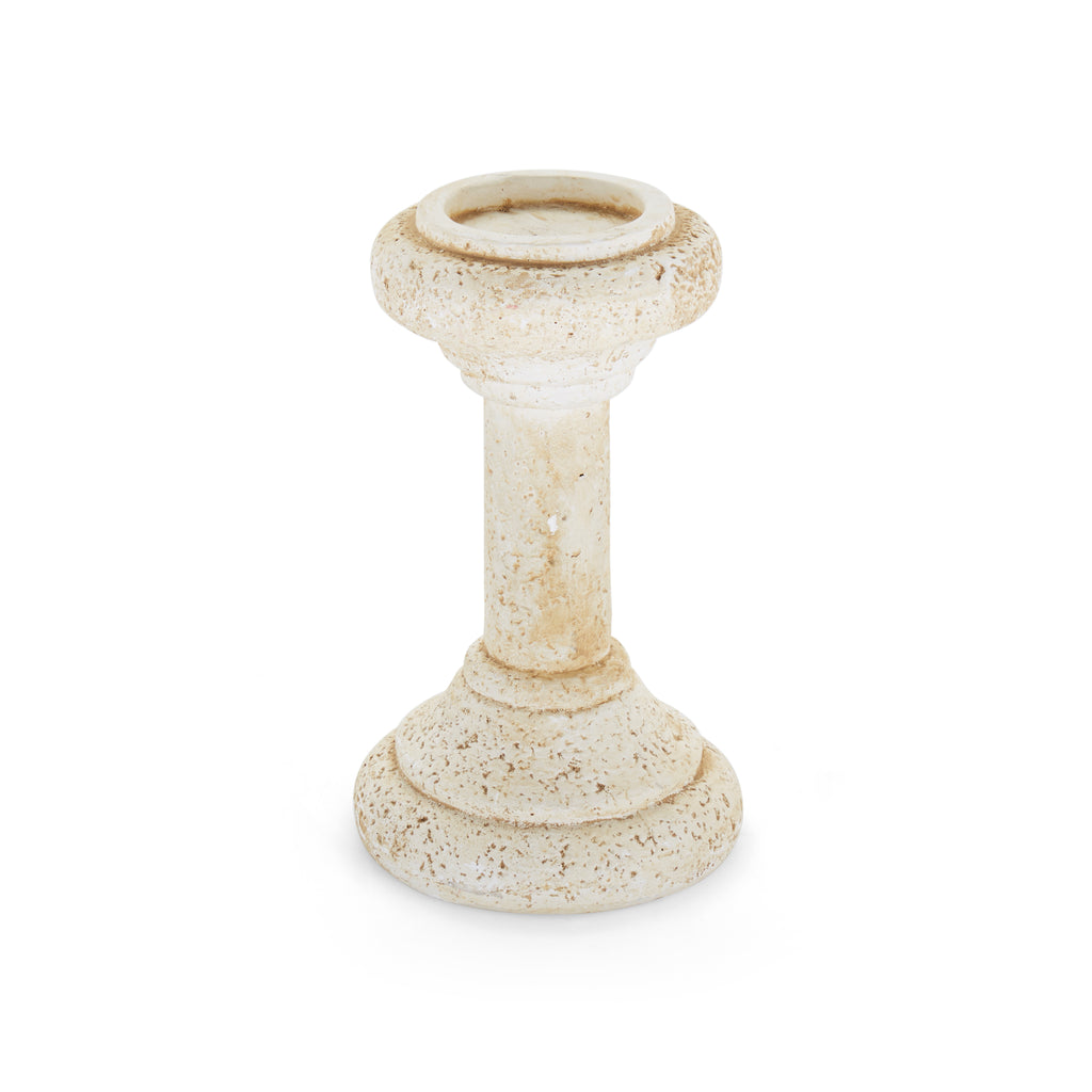 Stone Concrete Pillar Candle Holder