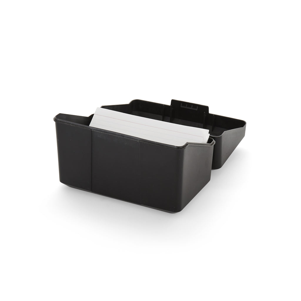 Black Plastic Note Card Holder