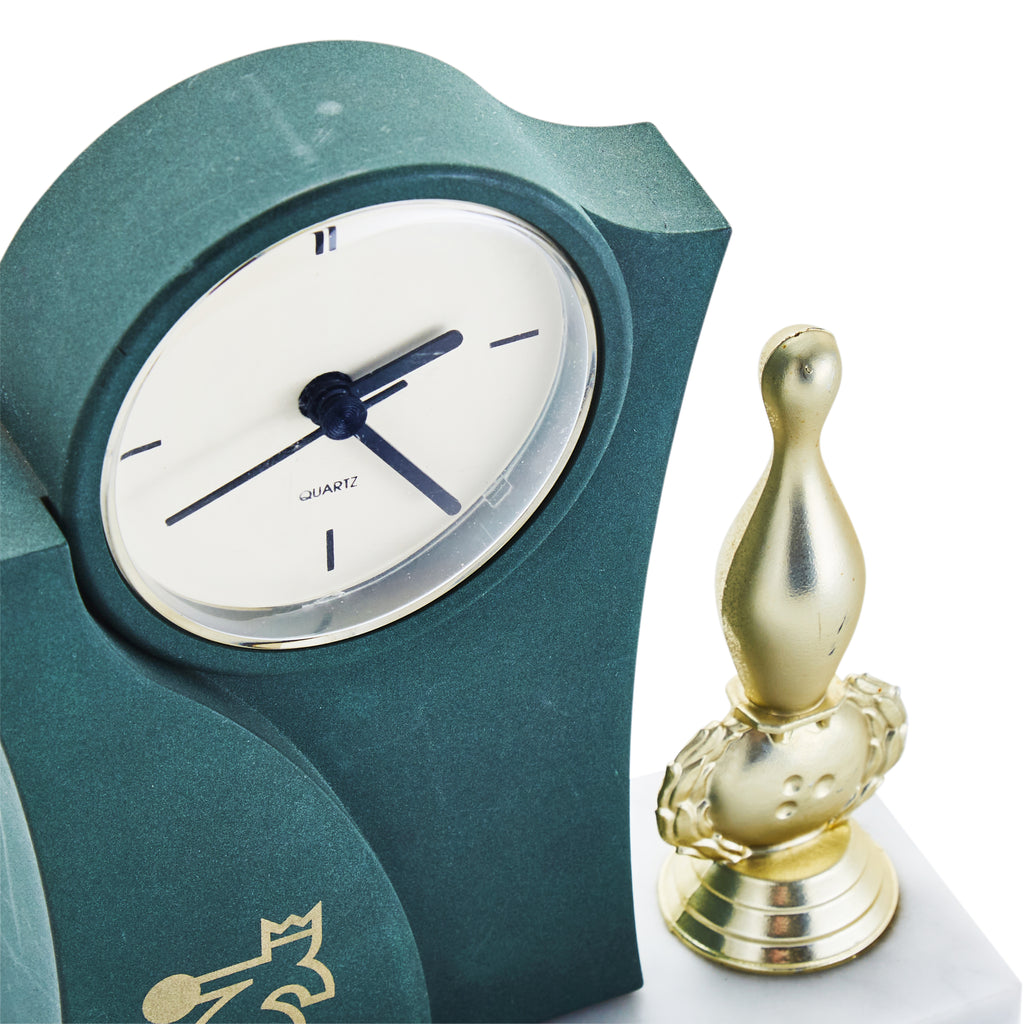 Brunswick Bowling Trophy Clock