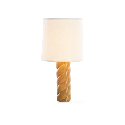 Spiral Wood Rope Table Lamp
