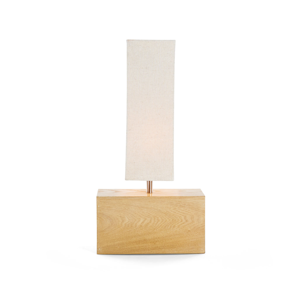 Wood Block Table Lamp