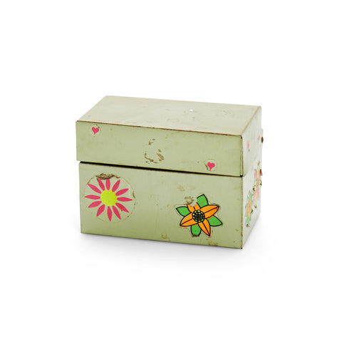 Vintage flower trinket box