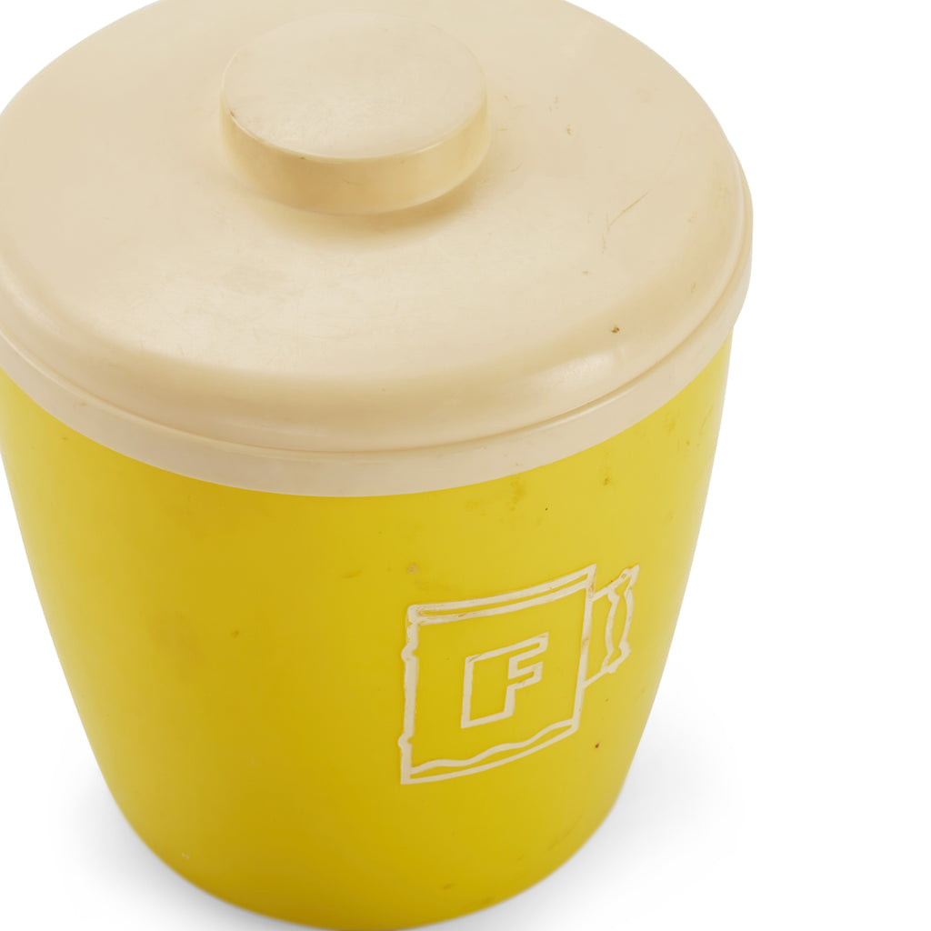 Yellow Plastic Kitchen Storage Container